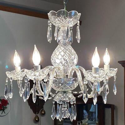 Beautiful, vintage Waterford Crystal chandelier!