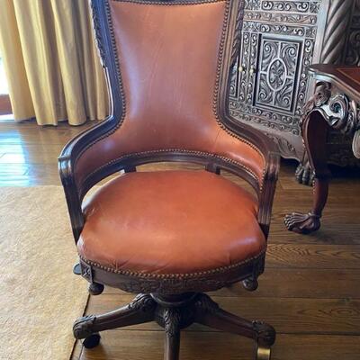 Leather desk office chair-$1,000