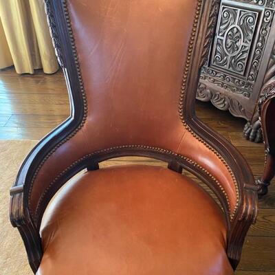Leather desk office chair-$1,000