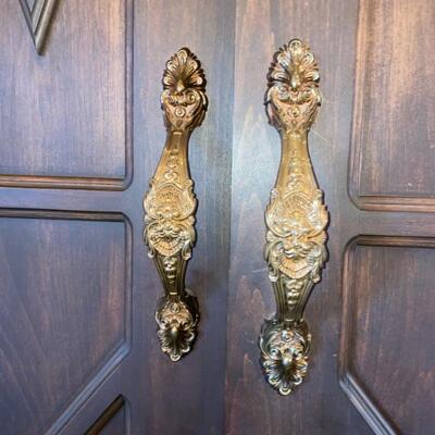 Spanish carved armoire 5-$5,500