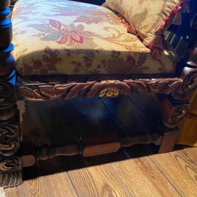 Hand carved arm chairs (2 available)