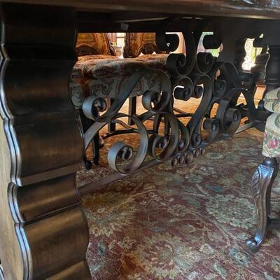 Spanish carved dining room table-$5,500