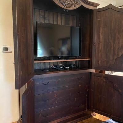 Spanish hand carved armoire 3-$2,000