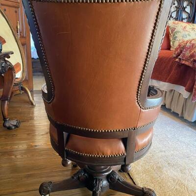 Leather desk office chair-$1,000