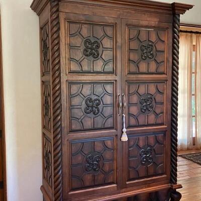 Hand carved Spanish armoire 2-$2,500