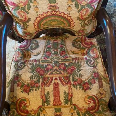 Spanish carved dining chairs (8)-$6,999