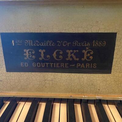 Grande Sala Elcke Paris upright piano-$15,000