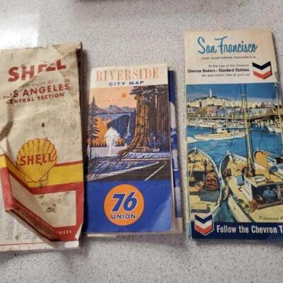 #2574 â€¢ Vintage Chevron, 76 Union, and Shell Maps
