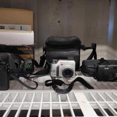 #4540 â€¢ Yashica GTN, Camedia Olympus, And Kalimar Spirit P Cameras