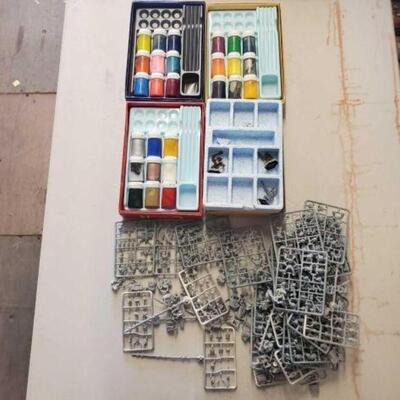 #4108 â€¢ 3 Monster Paint Sets and Die Cast Models