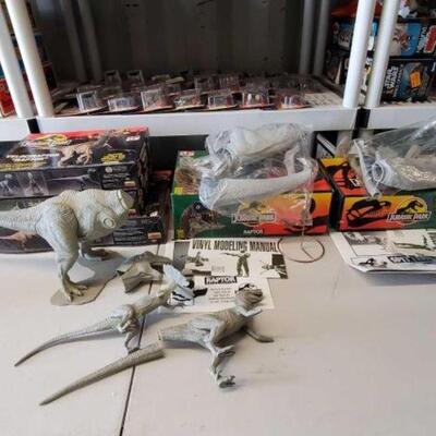 #4112 â€¢ Vintage Jurassic Park Model Kits in Original Boxes