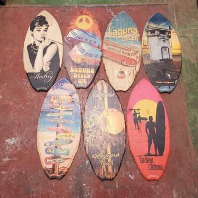 #6542 • 7 Decrotive Mini Surf Boards
