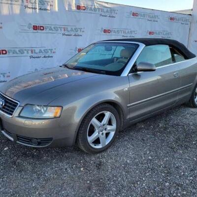 #140 • 2004 Audi A4 CURRENT SMOG!
SEE VIDEO!
Year: 2004
Make: Audi
Model: A4
Vehicle Type: Passenger Car
Mileage: 75351
Plate:
Body Type:...