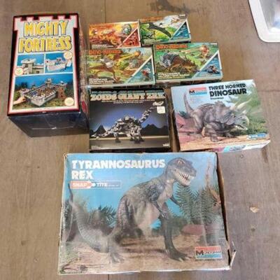 #4028 â€¢ Mighty Fortress in Original Box and Vintage Empty Toy Boxes