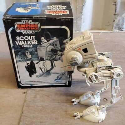 #4044 â€¢ Kenner Star Wars The Empire Strikes Back Scout Walker Vehicle Fi...