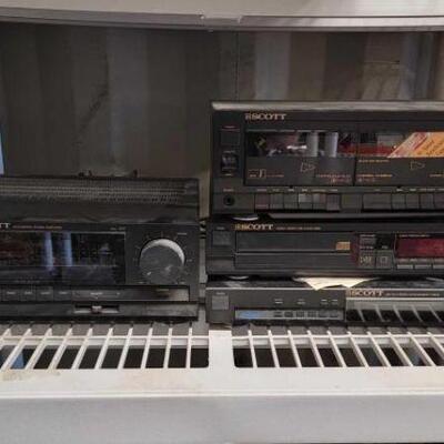 #4528 â€¢ Scott Stereo Amplifier, Stereo Dual Cassette Deck, And More