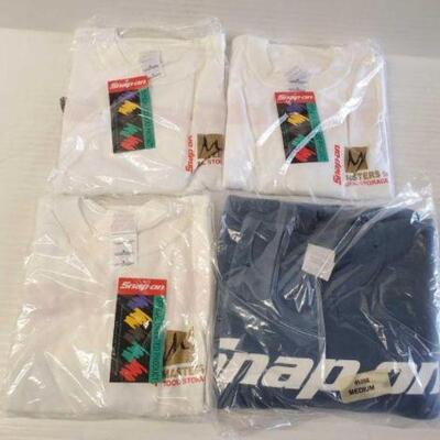 #5216 • 3 M Snap-On Shirts and a M Snap-On Crewneck