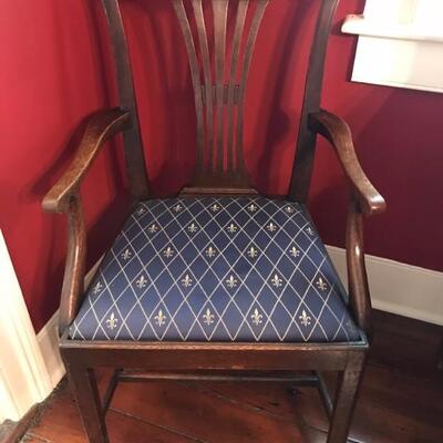 Set of 8 English dining chairs $2,400