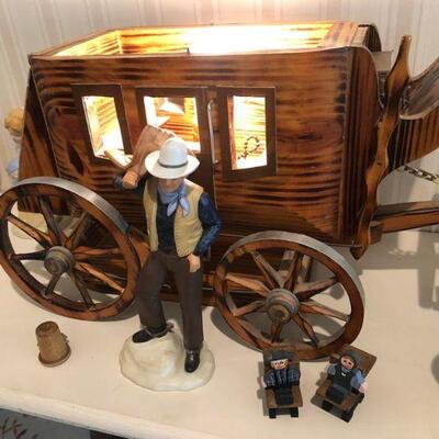 Vintage 1950's Stagecoach Lamp