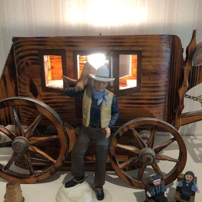 Vintage 1950's Stagecoach Lamp