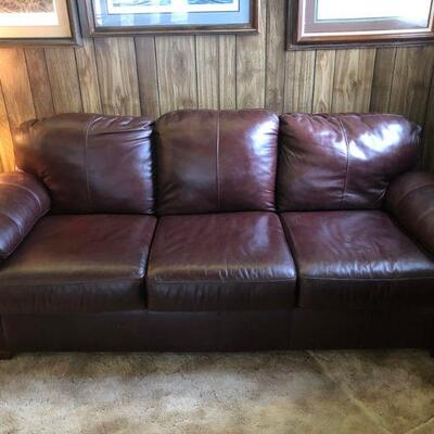 Leather Ashley Sofa/Recliner