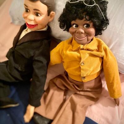 Vintage Charlie McCarthy and Willie Tylerâ€™s Lester ventriloquist dolls
