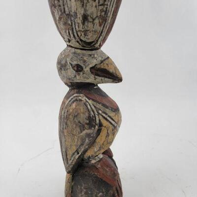 African bird sculpture