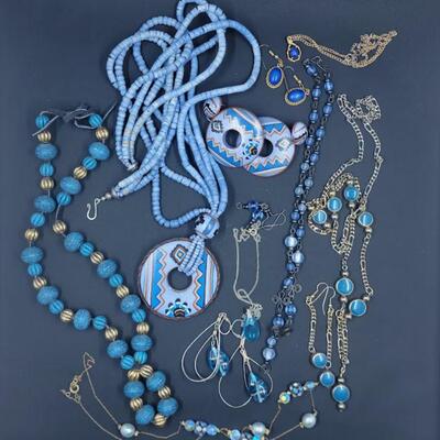 blue jewelry
