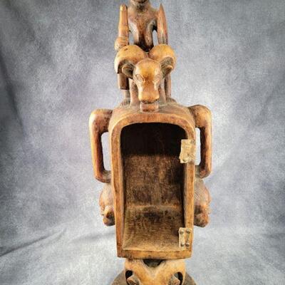 carved from a single piece of wood 