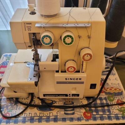 a newer Singer sewing machine, this one is a surger