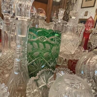 Crystal, depression glass, art glass & more!
