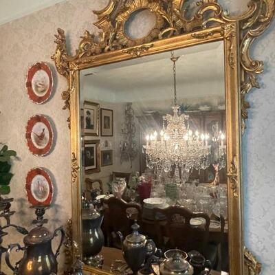 Beautiful Baroque Rococco mirror gold gilt - stunning!