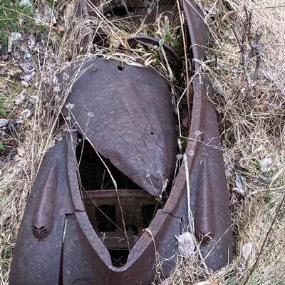 Antique pedal car