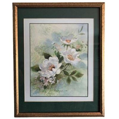 Lot 007
J. Callahan Signed Magnolia Floral Watercolor 1979