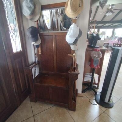 SOLD antique hall tree