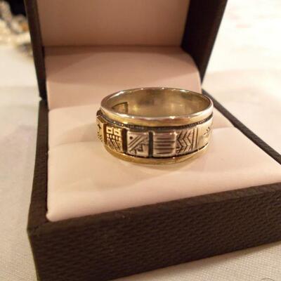 Sterling and 14k  Ring 