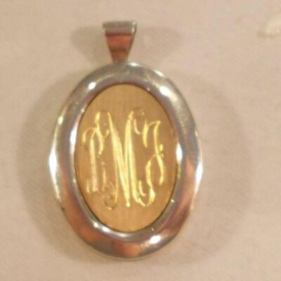 Sterling and 14k Pendant 