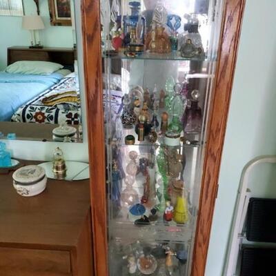 Perfume Bottle Collection ~ Lighted Curio Cabinet 