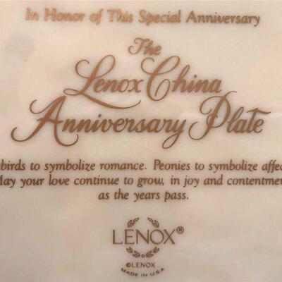 LENOX "Wedding Promises Collection" Anniversary Plate 12 3/4" Embossed~ EUC~ Previously owned by a family member...never...