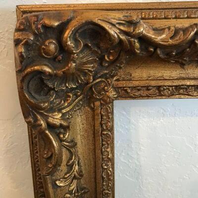 Three antique picture frames. Wooden with gold leaf, museum quality, antique, ornate, for oil painting
a.	45 x 32															
b.	32 x...