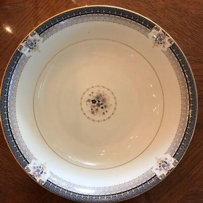 MIKASA Grande Ivory China set #L5504, Tropez, The most beautiful combination of blues and grays on ivory (31 total)