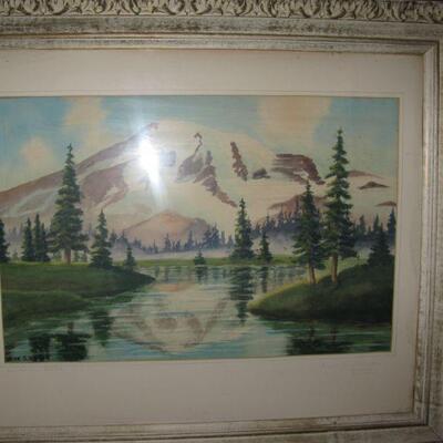 Mt  Rainier , Mirror Lake by Alice Warren