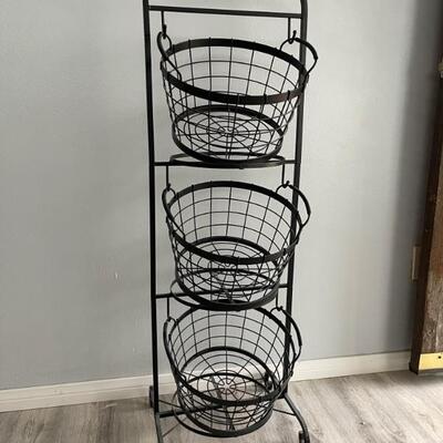3 Tier Tall Wire Basket