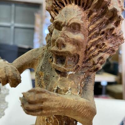Hand Carved Sculpture Lion Art