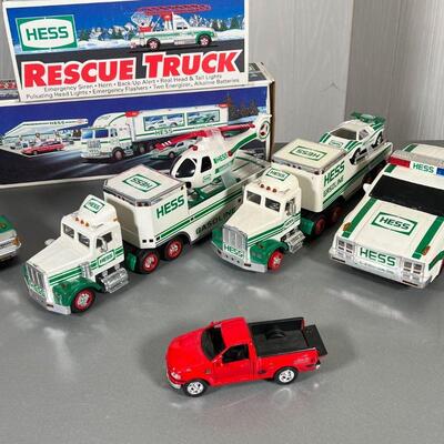 LOT HESS & OTHER TOYS | Mostly Hess toy trucks, some with original boxes