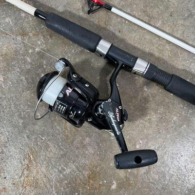 SHAKESPEARE ALPHA FISHING ROD | Light tackle spinning rod and reel; 6 ft.