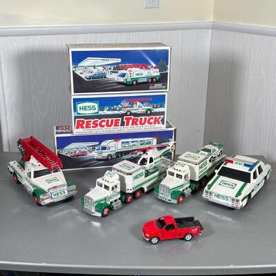 LOT HESS & OTHER TOYS | Mostly Hess toy trucks, some with original boxes