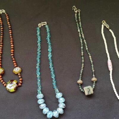 4 Beaded Necklaces (1)