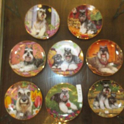 COLLECTIBLE PLATES BY CHRISTOPHER NICK MINIATURE SCHNAUZERS