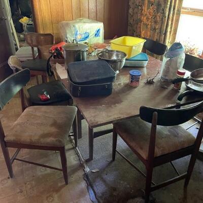 Mid century table and chairs